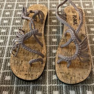 Taupe Rope Plaka Sandals